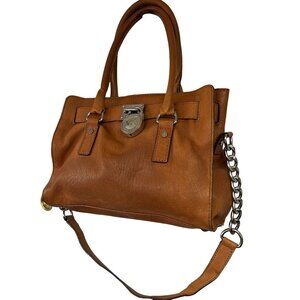 Ladie's small handbag, leather bag Michael Kors Light Brown Original.
